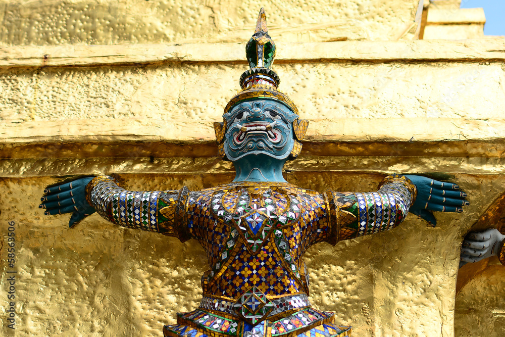 Thai demon statue