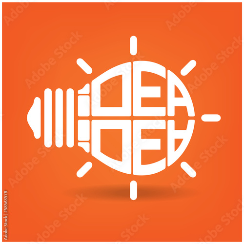idea icon,creative light bulb sign,business ideas