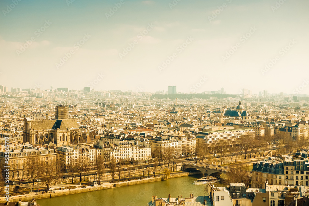 antique city building in paris