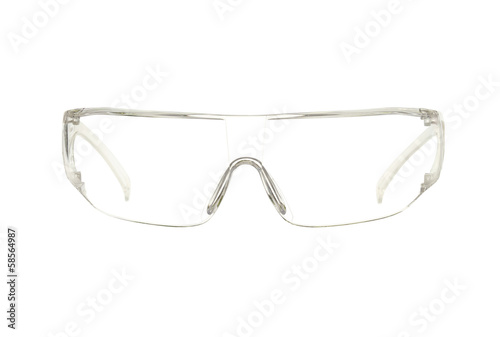 Protective eyeglasses (with clipping path) isolated on white