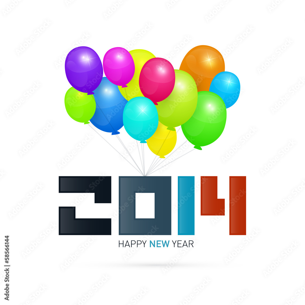 Vector Happy New Year Background Vector Happy New Year Background