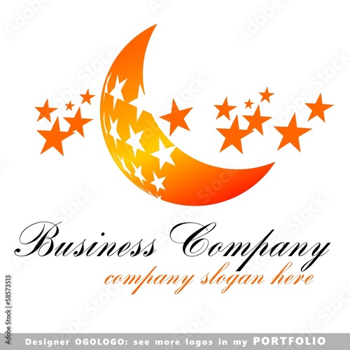 abstract business logo emblem vector