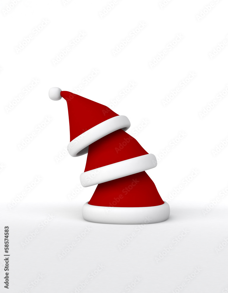 pile of santa cap pile of santa cap