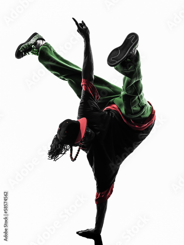 hip hop acrobatic break dancer breakdancing young man handstand