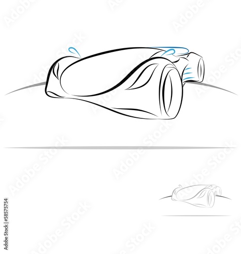 stylized car