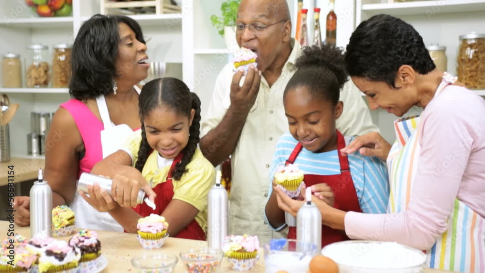 Little Ethnic Girls Fun Home Baking Lesson Little Ethnic Girls Fun Home Baking Lesson