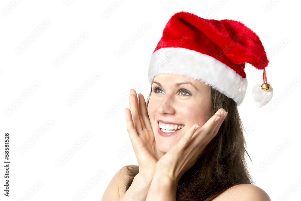Laughing Santa Claus Woman Laughing Santa Claus Woman