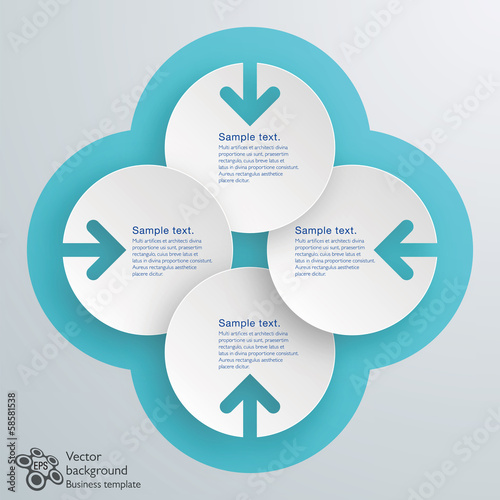 Infographics Vector Background Arrows