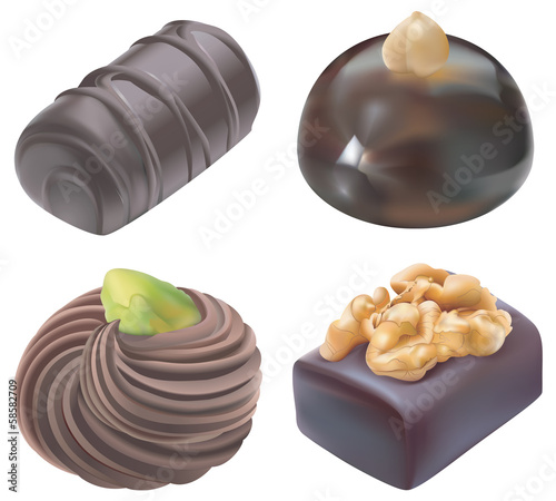 Quatre chocolats de Noël