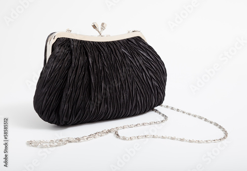 Black shoulder clutch back