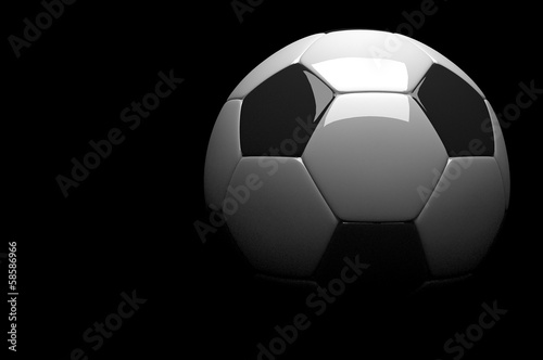 3d Football, Soccer Ball. Isolated on background