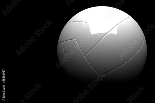 3d volleyball isolated
