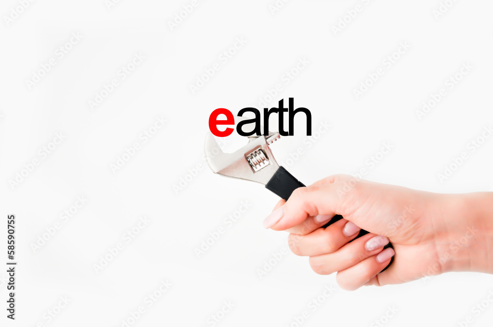 Solving earth issues concept