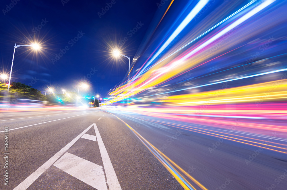 moving car with blur light moving car with blur light