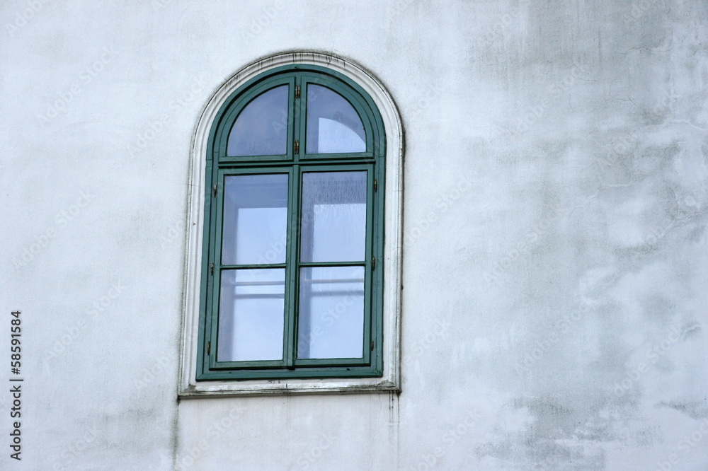 Window in Marianka monastery - the pilgrimage site, Slovakia Window in Marianka monastery - the pilgrimage site, Slovakia