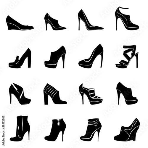 Sixteen models of stylish women footwear