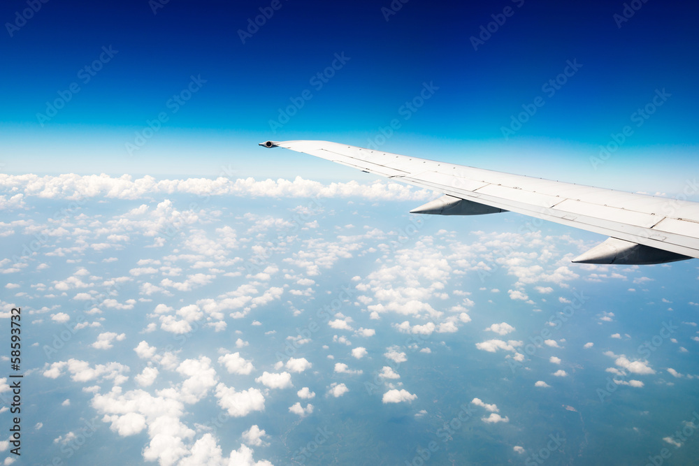 Wing aircraft in altitude during flight Wing aircraft in altitude during flight