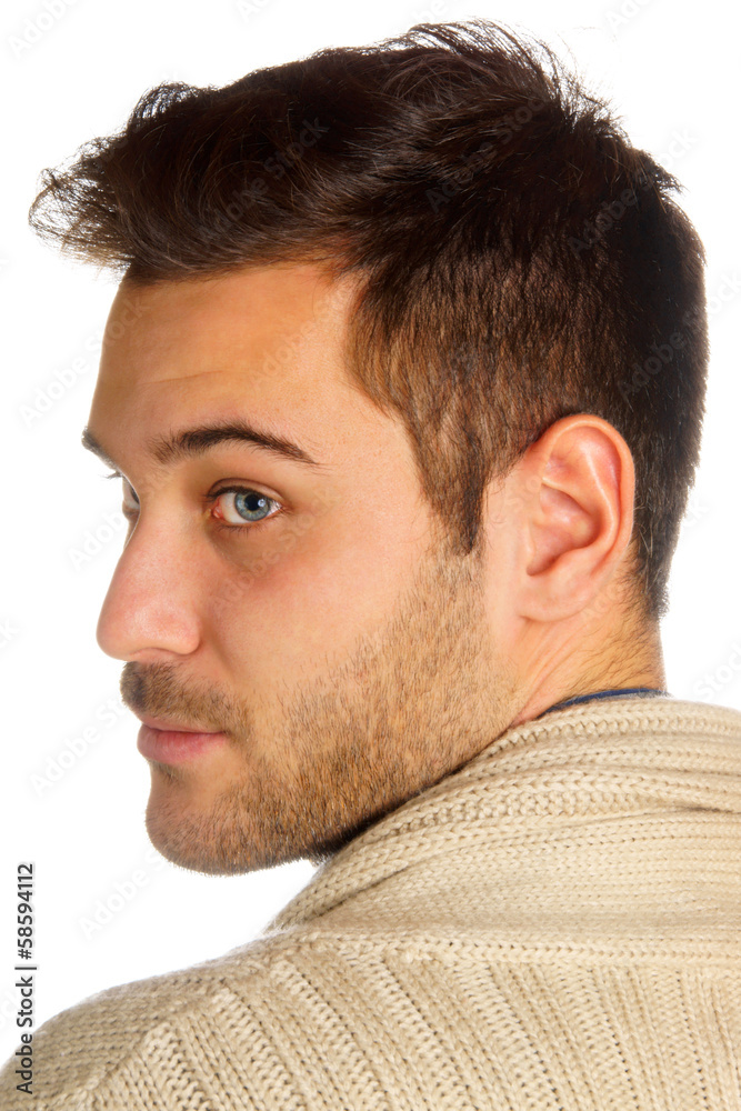 Young man with blue eyes Young man with blue eyes