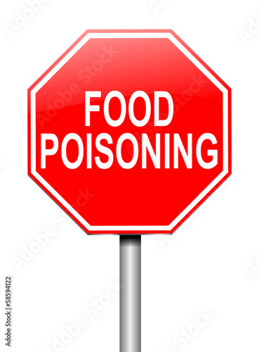 Food poisoning concept.