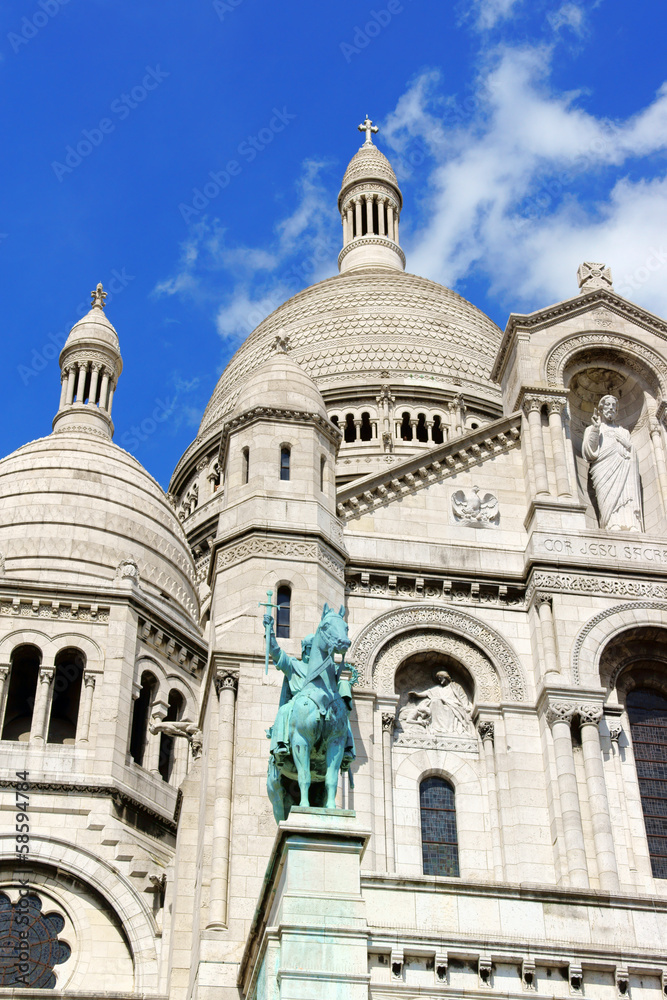 Basilica of the Sacred Heart (Basilique du Sacre-Coeur), Paris,