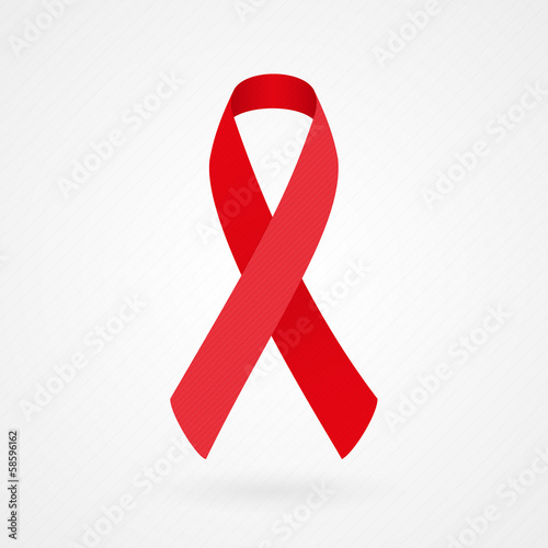 Red awareness ribbon