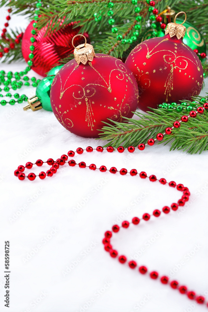 Naklejka premium Christmas decorations