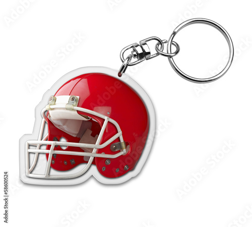 Gift keyholder with american football helmet symbol