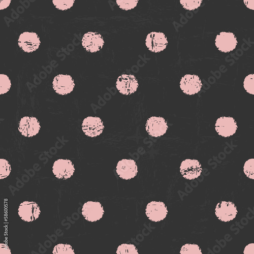 Chalkboard Polka Dots Pattern