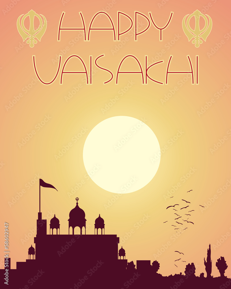 Naklejka premium gurdwara abstract