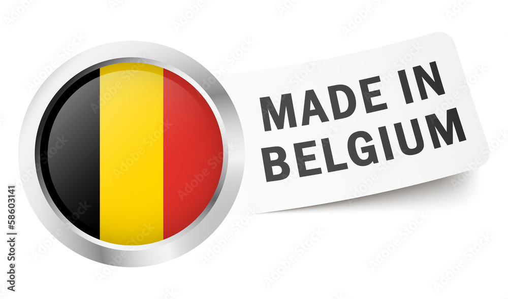 Fototapeta premium Button mit Fahne 