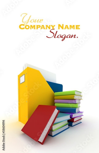 File and books