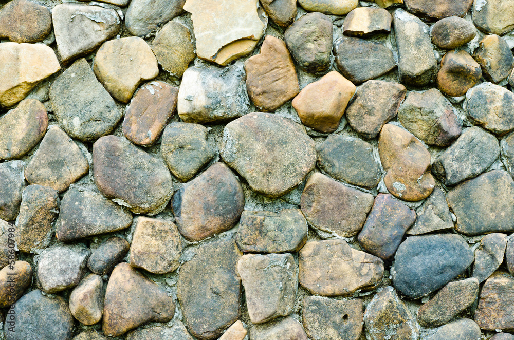 Fototapeta premium Closeup big rock wall