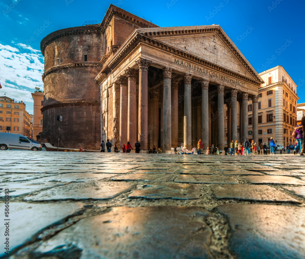 Naklejka premium Panteon, Rzym, Włochy.