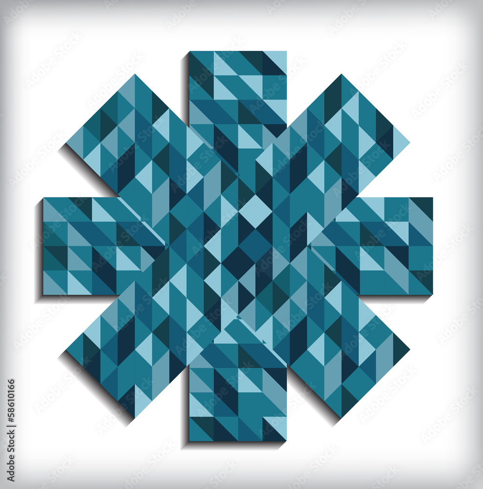 Abstrakte geometrische Gestaltung