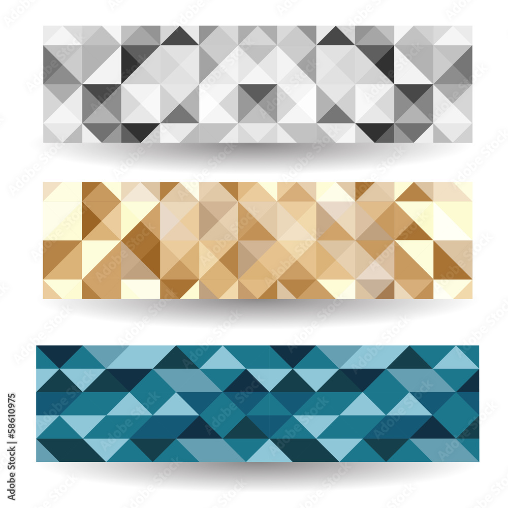Abstract banners