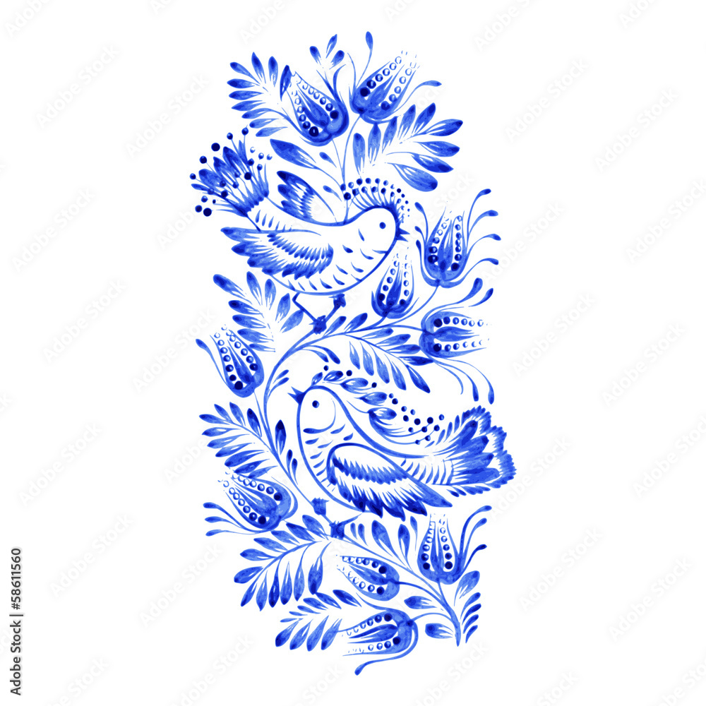 Naklejka premium floral decorative ornament