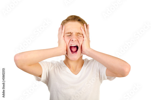 Obraz na płótnie teenage boy w salonie