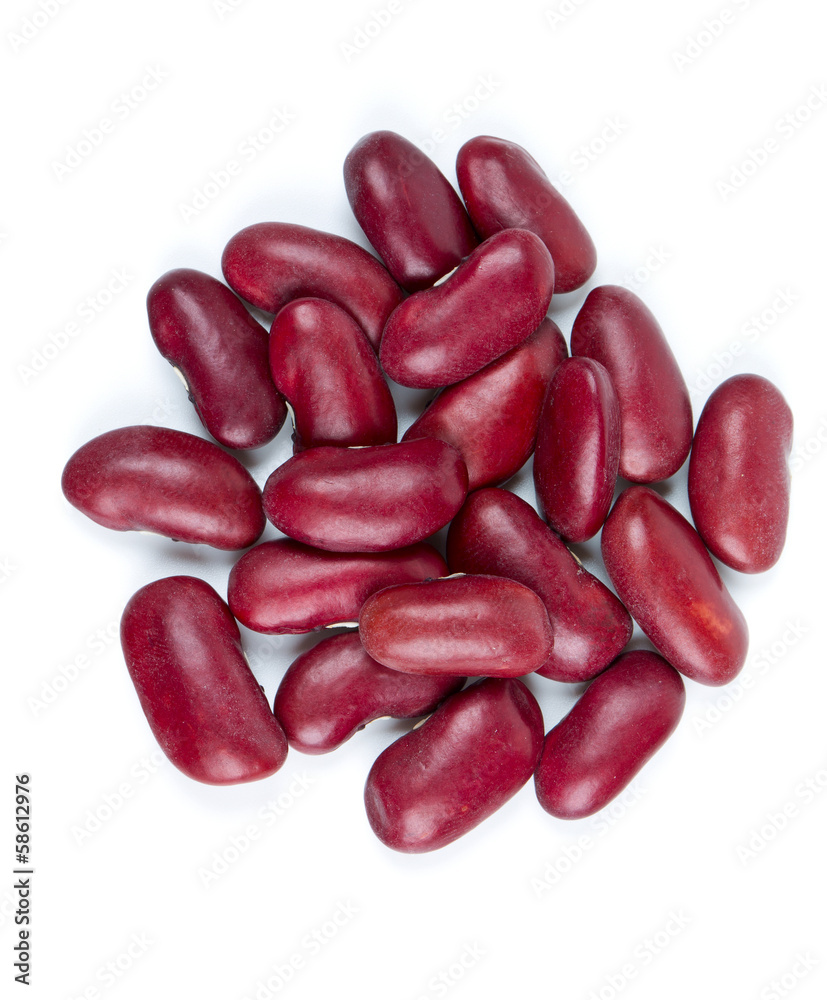 dried red beans isolated on white background dried red beans isolated on white background