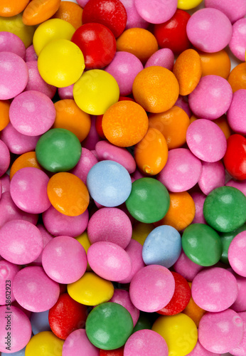 colorful chocolate buttons