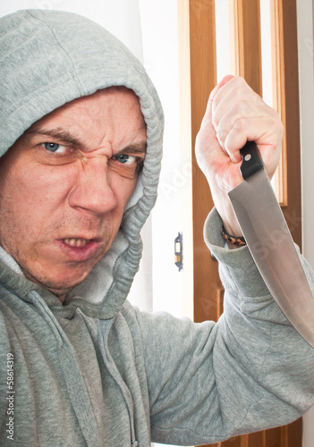 Violent burglar photo