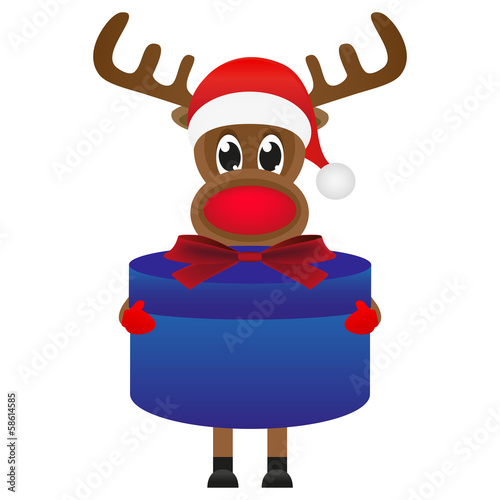 Reindeer with Christmas gifts