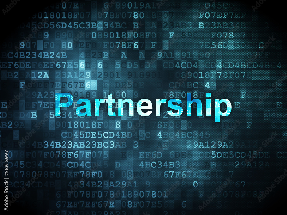 Finance concept: Partnership on digital background Finance concept: Partnership on digital background