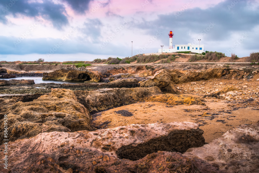 Lighthouse on the rocks