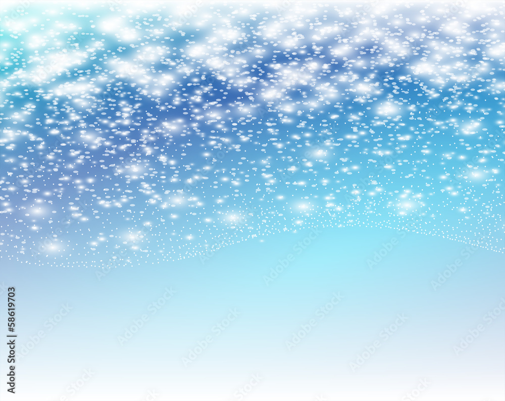 Naklejka premium 雪 キラキラ