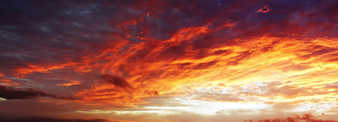 Canvas schilderij Hemel Heldere blauwe lucht met wolken  © Stillfx