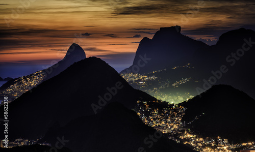 Rio de Janeiro sunset view photo