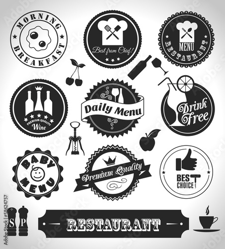Restaurant label