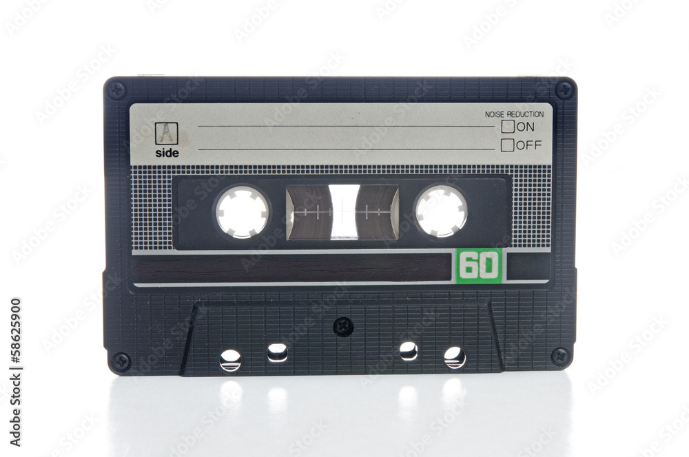 Old audio cassette closeup Old audio cassette closeup