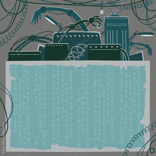 Message from old robot, disassembled to pieces