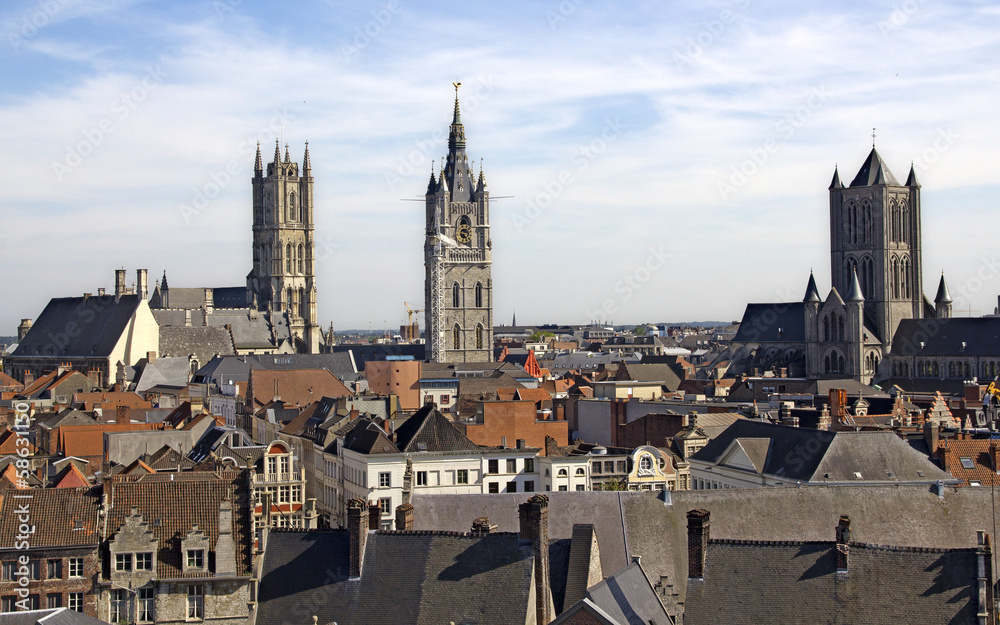 Fototapeta premium Churches of Ghent